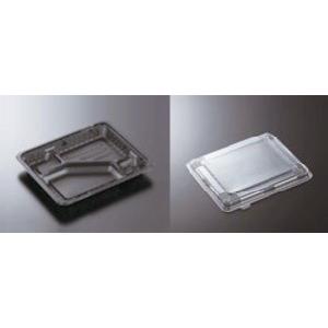 CTガチ弁L　IK24-20C2　BK　ブラック　身・蓋セット　各 50入　使い捨て弁当容器