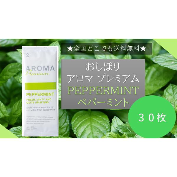 ★送料無料★ AROMAプレミアム 紙おしぼり PEPPERMINT ペパーミントの香り 30枚 F...