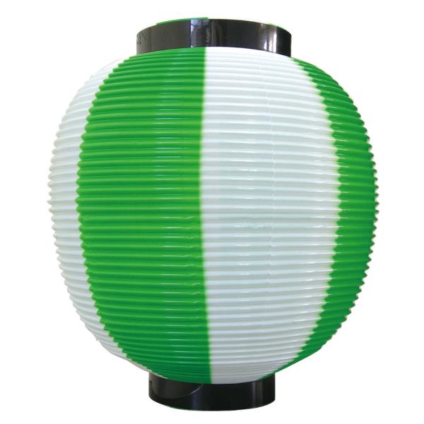 提灯 ちょうちん 祭り 九寸丸 緑白 8880 Φ225×250mm 80g 祭 縁日 屋台 飲食店...