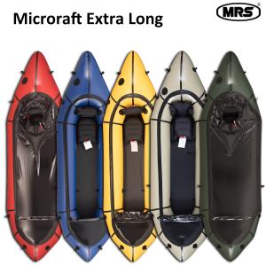 パックラフト MRS インフレータブルボート 軽量 ボート マイクロラフト エクストラロングサイズ Microraft Extra Long 一人用 スプレイデッキ付き｜packraft