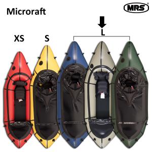 パックラフト MRS インフレータブルボート 軽量 ボート マイクロラフト Lサイズ Microraft L 一人用 スプレイデッキ付き｜packraft