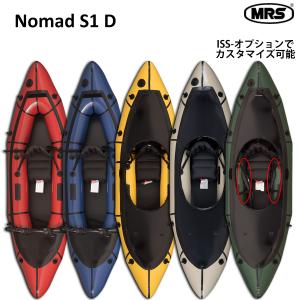 パックラフト MRS インフレータブルボート軽量 ボート スピード抜群 ノマドS1D スプレイデッキあり NomadS1D 本格的フル装備 1人用 折り畳み｜packraft