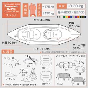 タンデム パックラフト MRS インフレータブ...の詳細画像1