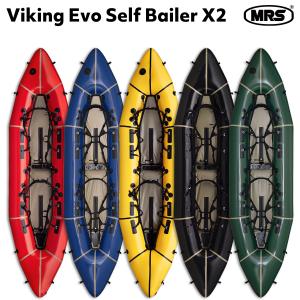 パックラフト MRS インフレータブルボート 軽量 ボート ホワイトウォーター タンデム セルフベイラー 高性能 Tandem Viking EVO Self Bailer 2人用 折り畳み