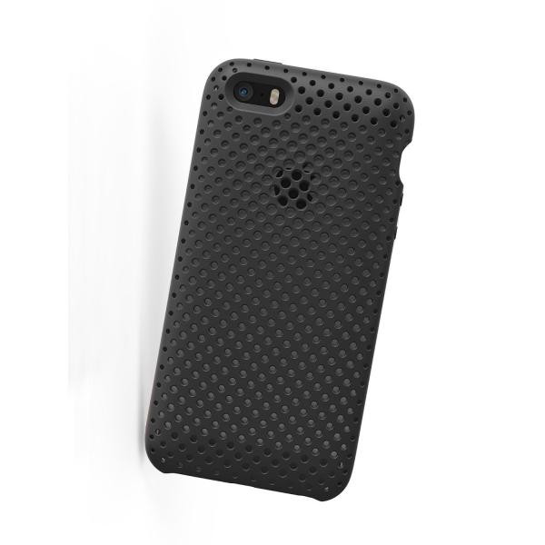 純日本製 AndMesh iPhone SE 専用ケース メッシュケース BLACK 黒 ブラック ...