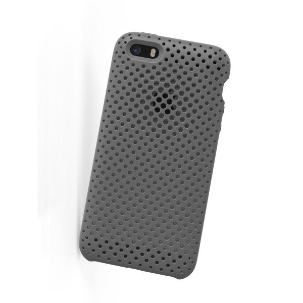 純日本製 AndMesh iPhone SE 専用ケース メッシュケース GRAY グレイ 灰色 耐...