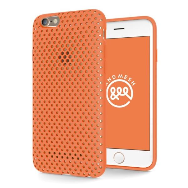 AndMesh iPhone 6s ケース メッシュケース オレンジ 耐衝撃