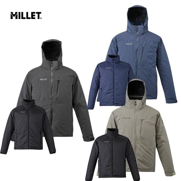 ミレー MILLET POBEDA 3 IN 1 JKT M ポベダ 3in1 ジャケット メンズ ...
