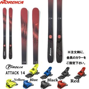 【旧モデルスキー板 ビンディングセット】ノルディカ NORDICA SANTA ANA UNLIMITED 88 スキーと金具2点セット(TYROLIA ATTACK 14 GW)｜paddle-club