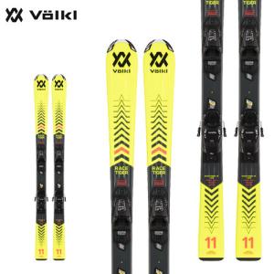 スキー板 ジュニア フォルクル 22-23 VOLKL レースタイガー ジュニア RACETIGER JR + vMOTION4.5 (金具付) イエロー｜paddle-club