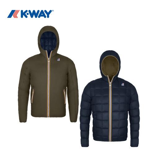K-WAY ケーウェイ JACQUES THERMO PLUS DOUBLE Brown O-Blu...