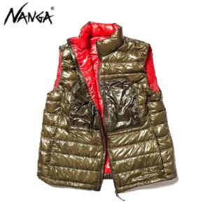 ナンガ NANGA エアリアルダウンベストパッカブル AERIAL DOWN VEST (KHA) メンズ｜paddle-club