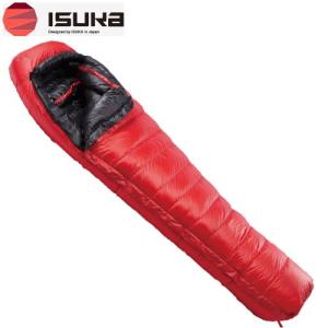 Isuka イスカ エア 900sl レッド シュラフ 寝袋 ダウン 羽毛 マミー型 登山 キャンプ 車中泊