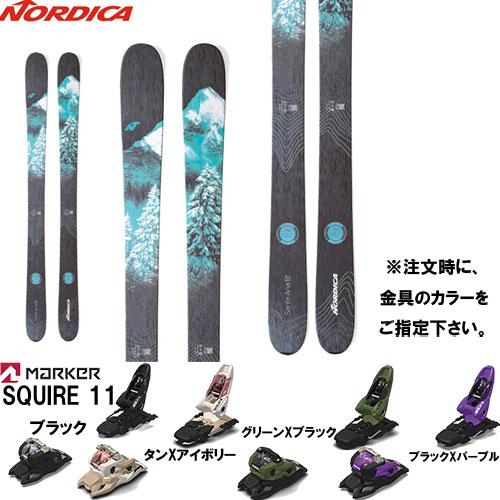 NORDICA 23-24 SANTA ANA FREE 104 スキー板と金具2点セット( ビィン...