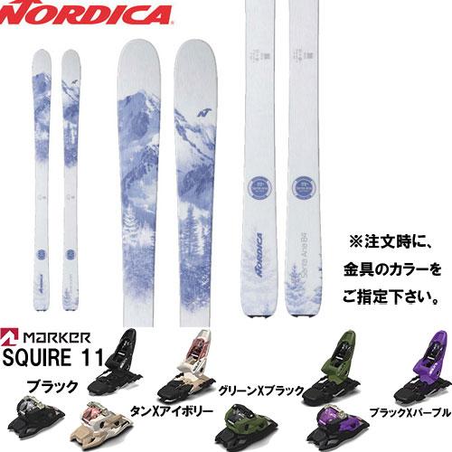 NORDICA 21-22 SANTA ANA 84 スキー板と金具2点セット( ビィンディング:M...