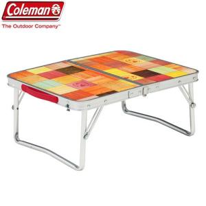 Coleman コールマン 送料無料でお届けします ナチュラルモザイクミニテーブルプラス キャンプ テーブル 折りたたみ式 q