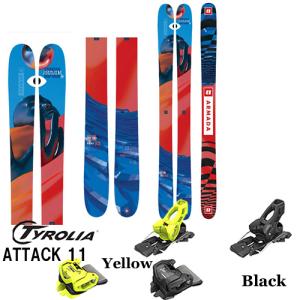 【旧モデルスキー板 ビンディングセット】アルマダ ARMADA ARV 100 スキーと金具2点セット(ビィンディング:TYROLIA ATTACK 11 GW セット)：ATTACK 11｜paddle-sa