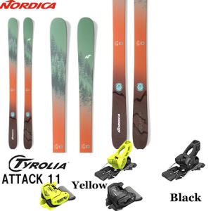 【旧モデルスキー板 ビンディングセット】ノルディカ NORDICA SANTA ANA UNLIMITED 93 金具付き2点セット(TYROLIA ATTACK 11 GW)｜paddle-sa