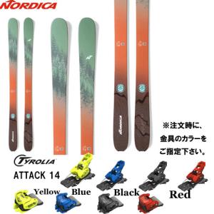 【旧モデルスキー板 ビンディングセット】ノルディカ NORDICA SANTA ANA UNLIMITED 93 スキーと金具2点セット(TYROLIA ATTACK 14 GW)｜paddle-sa
