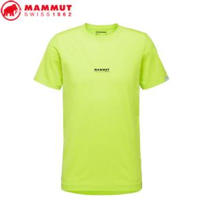 マムート MAMMUT Ｔシャツ クイックドライ ロゴ QD Logo Print T-Shirt AF Men メンズ (highlime PRT1) 1017-02011【アウトレット セール】｜paddle-sa