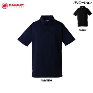 マムート MAMMUT Active Polo Shirt AF Men 1017-03831 メンズ トップス アウトドアウエア BK marine【24春夏】XS S M L XL｜paddle-sa