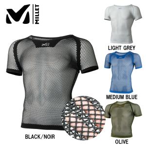 ミレー MILLET DRYNAMIC MESH SS メンズ アンダー Tシャツ 半袖 メッシュ 吸汗速乾：MIV01566｜paddle-sa