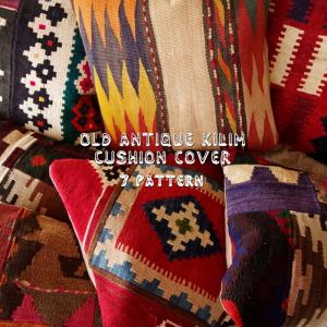 オールドキリムクッションカバー 45×44cm パッチワーク Old Kilim