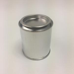 丸空缶　１／１２L　外径55mm　高さ63mm　容量0.1L　材質スチール　ふた付　塗料の小分け用