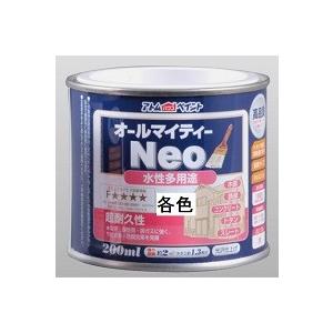 アトム オールマイティーネオ（水性多用途用） 各色 ２００ｍｌ缶/１液 水性 屋内外 艶有り アトムハウスペイント｜paint-lucky