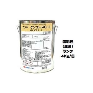 ニッペ ケンエースＧ−II（艶消し） 日本塗料工業会濃彩色（赤） 4Kg缶/１液 油性 アクリル 日本ペイント｜paint-lucky