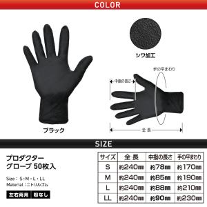 ミタニ プロダクターグローブ 50枚入 ニトリ...の詳細画像2