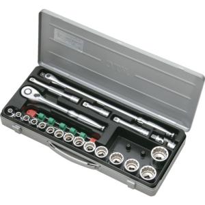TONE ソケットレンチセット 6角タイプ 差込角6．35mm 25点