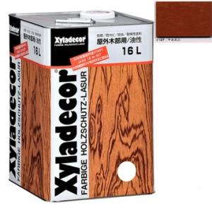 キシラデコール ＃107マホガニ 16L 注ぎ口(ベロ付き)【大阪ガスケミカル株式会社】油性 木部 ...