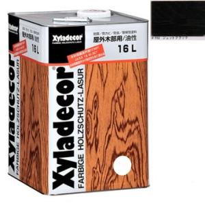 キシラデコール＃112ジェットブラック16L 注ぎ口(ベロ付き)【大阪ガスケミカル株式会社】油性 木...