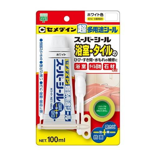 スーパーシール　P100ml　ホワイト　1箱（6本）　SX-006【セメダイン】