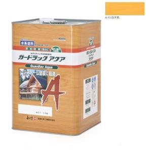 ガードラックアクア W・Pステイン ブラウン A-10 14K缶 【和信化学 