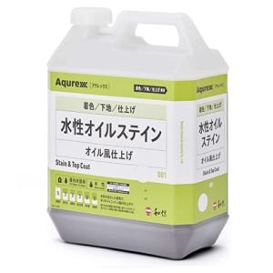 アクレックス水性オイルステイン 水系顔料着色剤 屋内木部用 OS-1 ブラック 黒 3.5Kg 【和信化学工業株式会社】