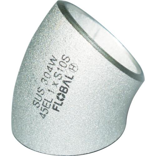 フローバル　４５°エルボ（ロング）Ｓ１０Ｓ　０９１０００２８（B45EL10S80A）