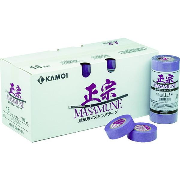 カモ井　マスキングテープ建築塗装 正宗 12mm（10巻入）　（MASAMUNEJAN12）102-...