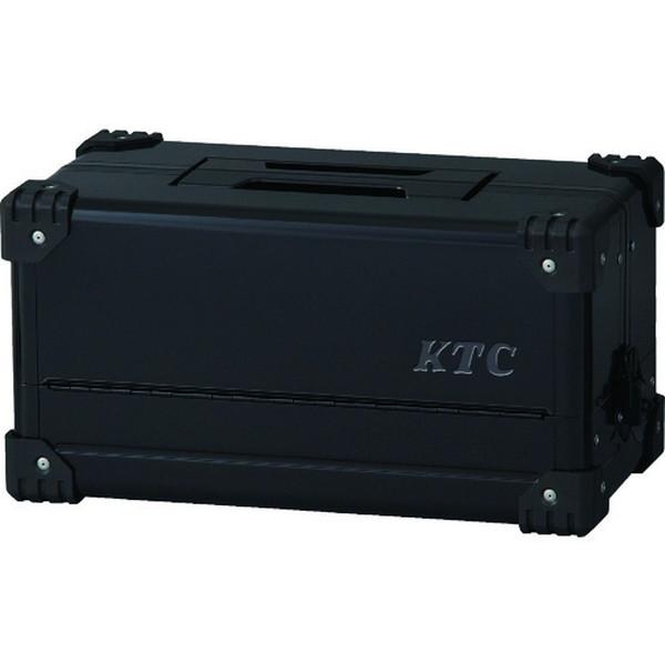 ＫＴＣ　スチール製工具箱　両開きメタルケース（ブラック）　間口４４０×奥行２３３×高さ２３０ｍｍ　（...