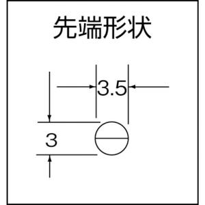 KTC ラジオペンチ(スリムタイプ)175mm...の詳細画像2