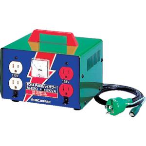 日動 変圧器 昇圧器ハイパワー 2KVA アース...の商品画像