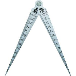 シンワ　テーパーゲージダブル＿１〜１５ｍｍ＿隙間・穴径・長さ測定目盛付　（62620）