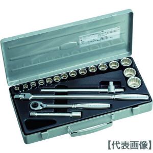 TONE（トネ） ソケットレンチセット 6角12角タイプ 差込角9.5mm 24点
