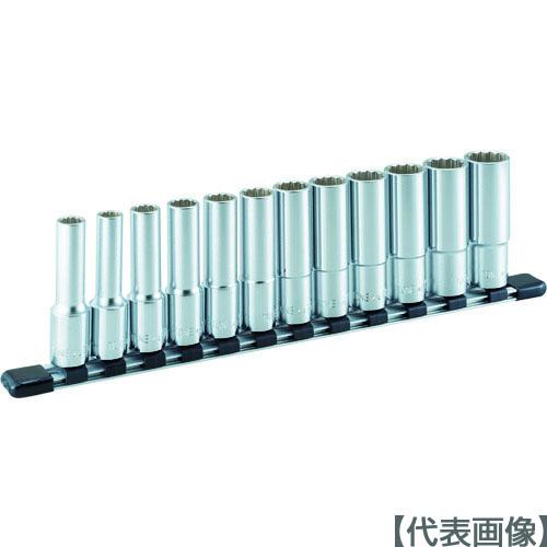 ＴＯＮＥ　ディープソケットセット（１２角・ホルダー付）　１２ｐｃｓ　差込角１２．７ｍｍ（HDL412...