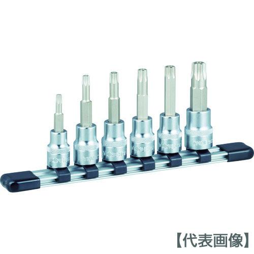 ＴＯＮＥ　トルクスソケットセット（いじり防止タイプホルダー付）　６ｐｃｓ（HTX306H）396-4...