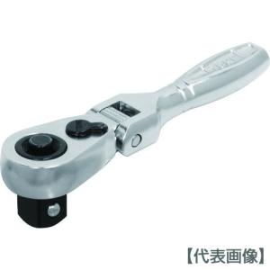 ＴＯＮＥ　コンパクトショート首振ラチェットハンドル（ホールドタイプ）　歯数７２枚　差込角９．５ｍｍ　全長９０ｍｍ（RH3FCHS）491-4601【ＴＯＮＥ（株）】｜paintandtool