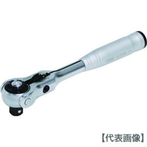 ＴＯＮＥ　ショートスイベルラチェットハンドル（ホールドタイプ）　歯数１４４枚相当　差込角９．５ｍｍ　全長１７０ｍｍ（RH3VHS）781-2159【ＴＯＮＥ（株）】