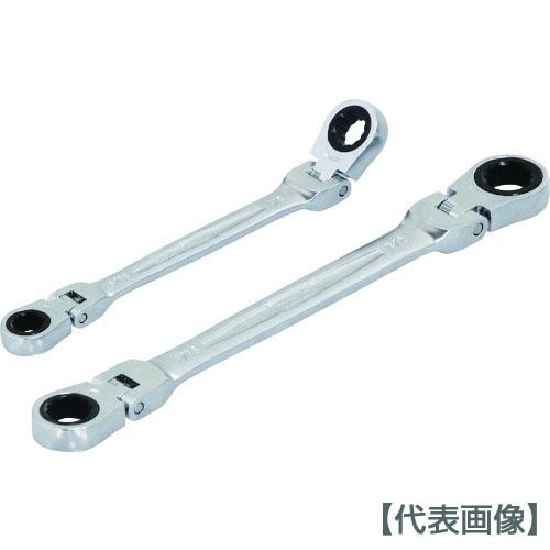 ＴＯＮＥ　コンビネーションラチェットレンチ　両首振ラチェットめがねレンチ　インチサイズ　全長１９７ｍ...