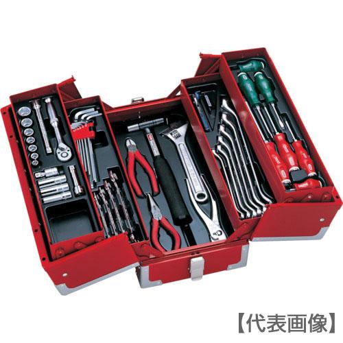 ＴＯＮＥ　整備用工具セット　ツールセット　差込角９．５ｍｍ　５６点セット　マットブラック（TSA33...